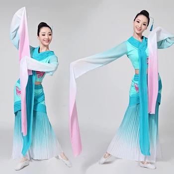 blue classic dance kostumi za ženske, dekleta, starinske obleke nacionalni festival plesalka obleko pravljice, cosplay kitajski folk dance