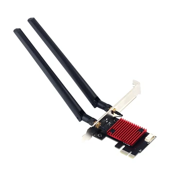 2974Mbps WIFI6 AX200 PCI-E Brezžični Wifi Adapter Dodatki 2.4 G 5Ghz Dual Band Omrežna Kartica Bluetooth 5.2 Namizje Omrežna Kartica