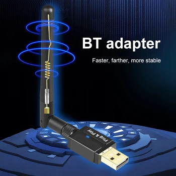 USB Brezžični vmesnik 100M Dolgo Vrsto 3Mbps Bluetooth, Združljiva 5.3 Avdio Sprejemnik Oddajnik za PC Zvočnik Wireless Mouse